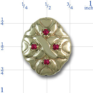 r9624 Ruby Bracelet Slide 